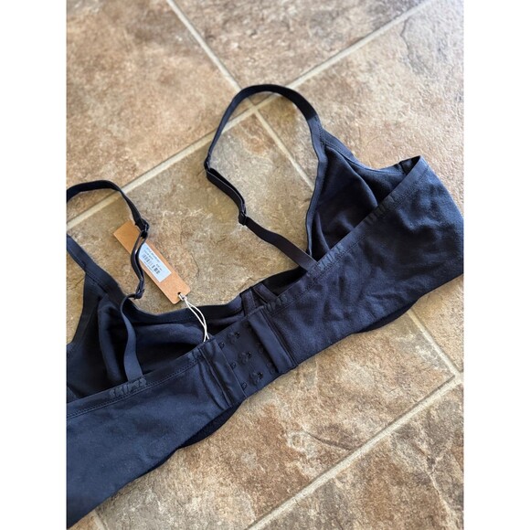 Skims Cotton Logo Demi Bra Soot Size 40C - Picture 7 of 8
